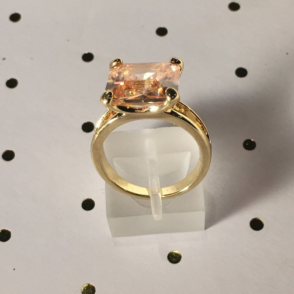 Pale Pink Square Ring